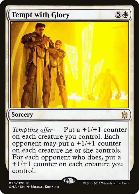 Tempt with Glory - Commander Anthology (#26) - Illustrated by Michael Komarck - Magic: The Gathering Card