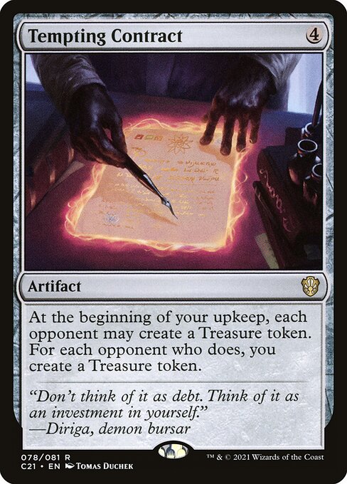 Tempting Contract - Commander 2021 Magic card