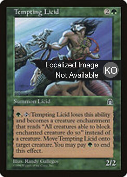 Tempting Licid - The List (#STH-122) - Illustrated by Randy Gallegos - Magic: The Gathering Card