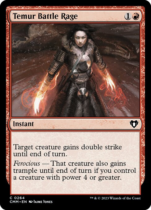 Temur Battle Rage - Commander Masters Magic card