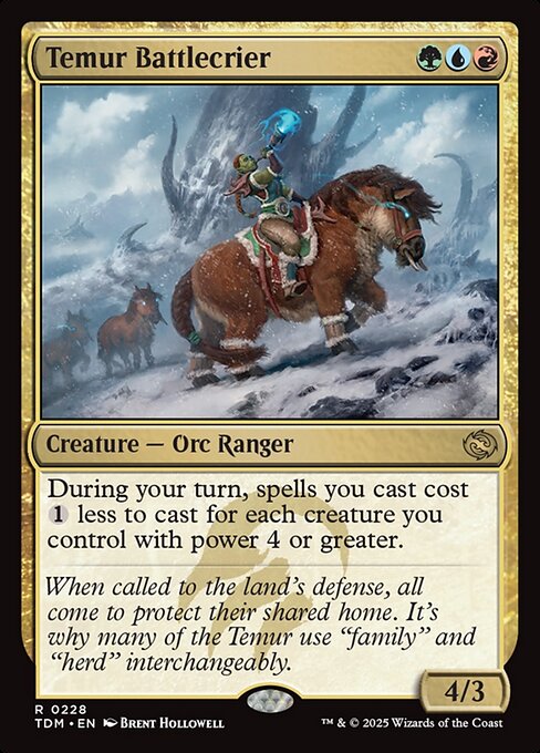 Temur Battlecrier - Tarkir: Dragonstorm Magic card