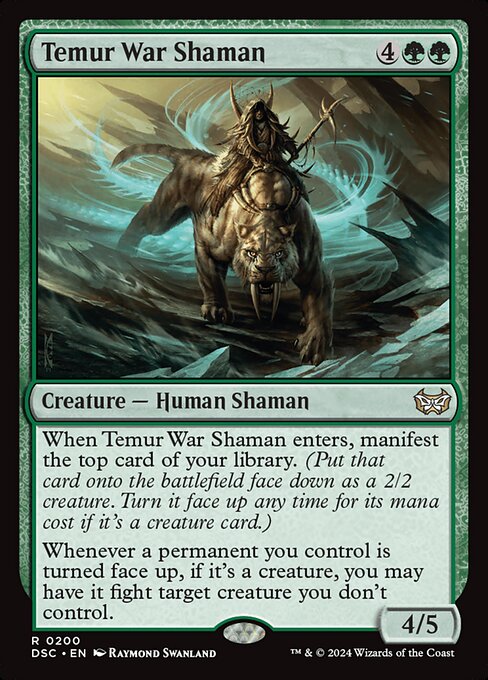 Temur War Shaman - Duskmourn: House of Horror Commander Magic card