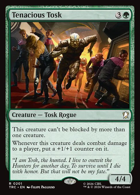 Tenacious Tosk - Star Trek Commander (#201) - Illustrated by Filipe Pagliuso - Magic: The Gathering Card