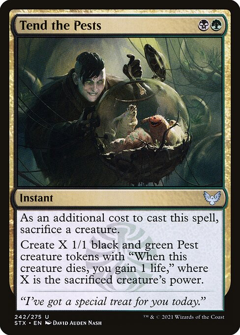 Tend the Pests - Strixhaven: School of Mages Magic card