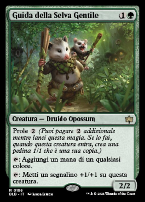 Silvaguía afable (Tender Wildguide) - Bloomburrow (#325) - Illustrated by Ellie Livingston - Magic: The Gathering Card