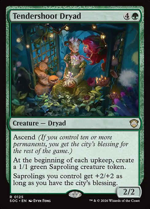 Tendershoot Dryad - Secrets of Strixhaven Commander Magic card