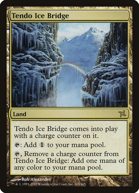 Tendo Ice Bridge - Betrayers of Kamigawa (#165) - Illustrated by Rob Alexander - Magic: The Gathering Card