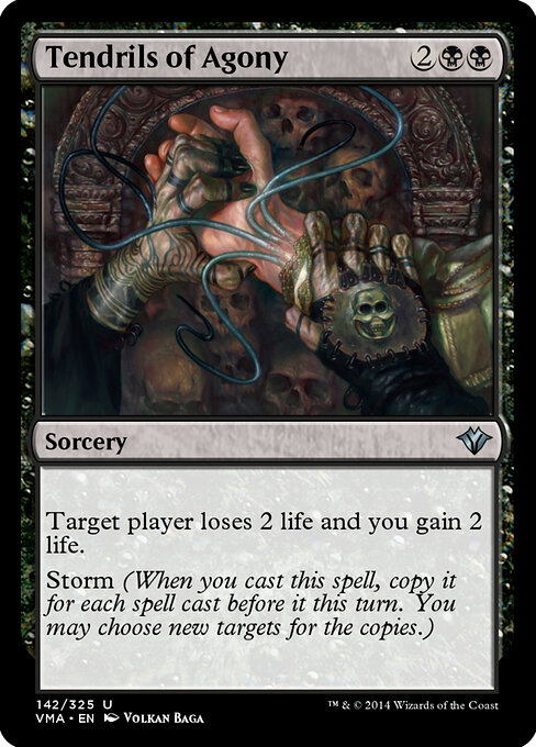 Tendrils of Agony - Vintage Masters (#142) - Illustrated by Volkan Baǵa - Magic: The Gathering Card