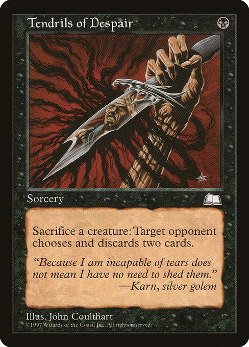 Tendrils of Despair - Weatherlight Magic card