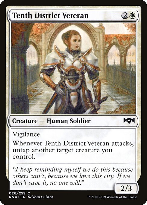 Tenth District Veteran - Ravnica Allegiance Magic card