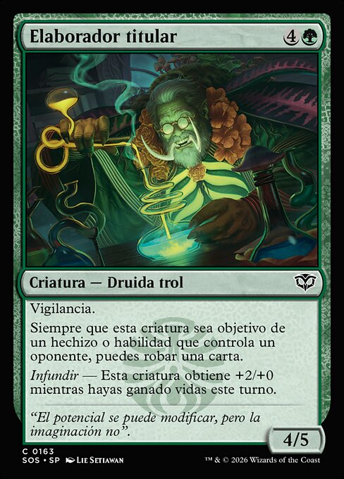 Concocteur titulaire (Tenured Concocter) - Secrets of Strixhaven (#163) - Illustrated by Lie Setiawan - Magic: The Gathering Card