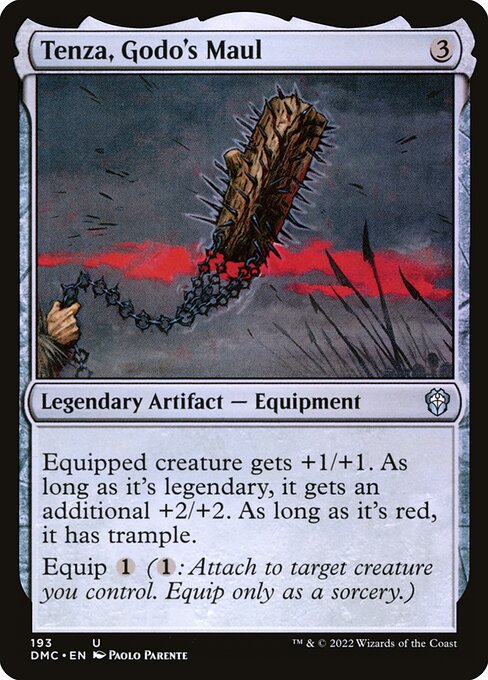 Tenza, Godo's Maul - Dominaria United Commander Magic card