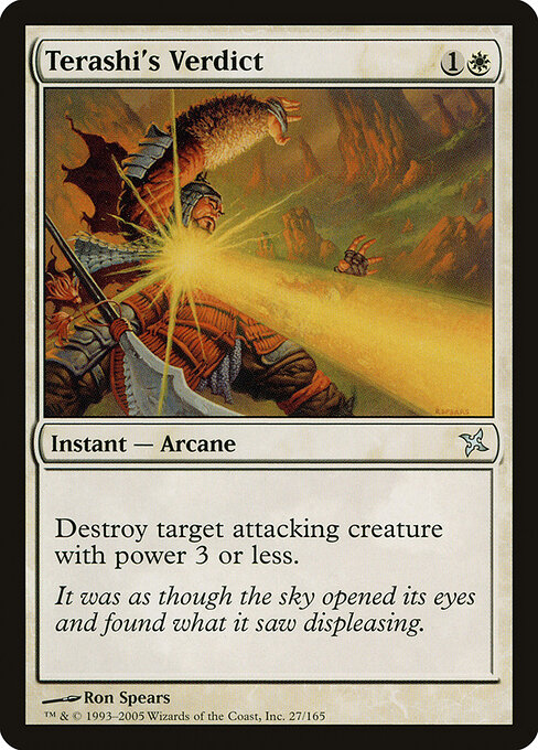 Terashi's Verdict - Betrayers of Kamigawa Magic card