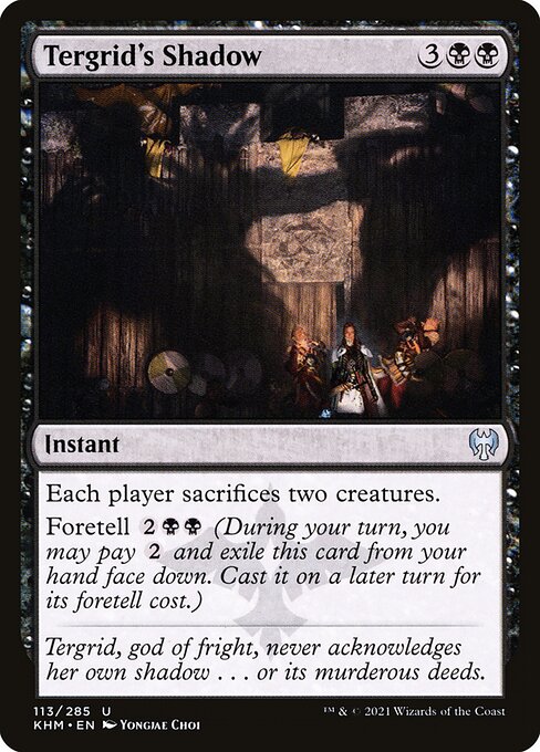 Tergrid's Shadow - Kaldheim Magic card