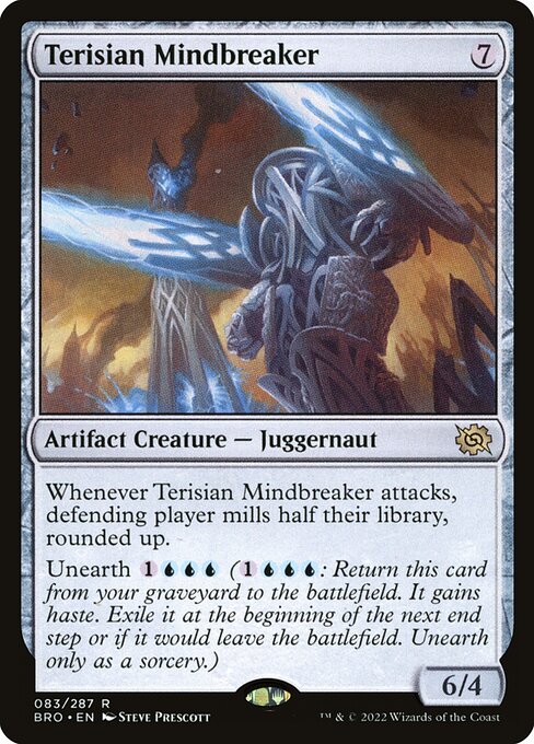 Terisian Mindbreaker - The Brothers' War (#83) - Illustrated by Steve Prescott - Magic: The Gathering Card