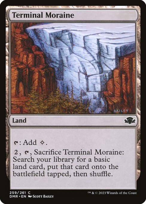 Terminal Moraine - Dominaria Remastered Magic card
