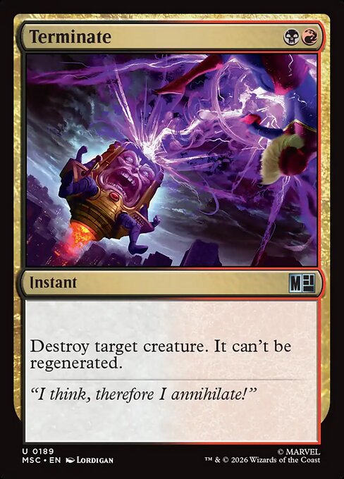 Terminate - Marvel Super Heroes Commander Magic card