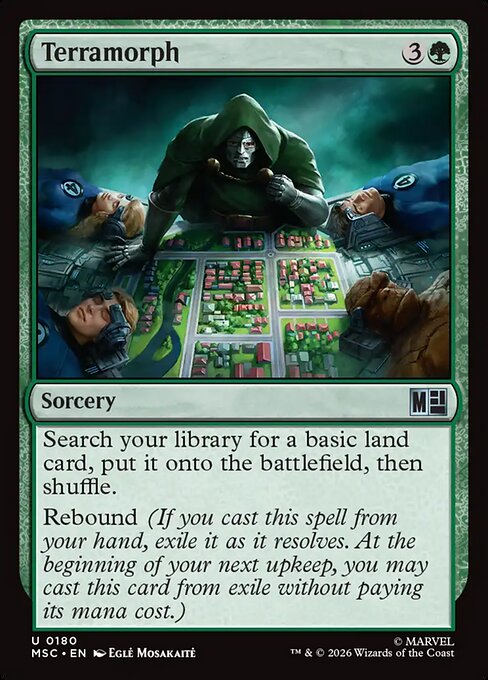Terramorph - Marvel Super Heroes Commander (#180) - Illustrated by Eglė Mosakaitė - Magic: The Gathering Card