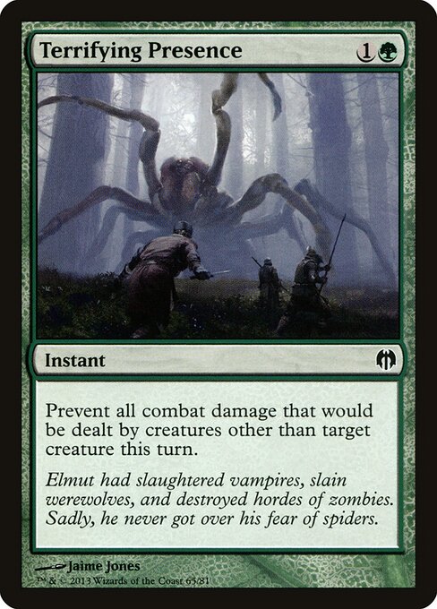 Terrifying Presence - Duel Decks: Heroes vs. Monsters Magic card