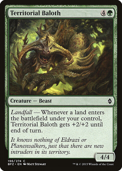 Territorial Baloth - Battle for Zendikar Magic card