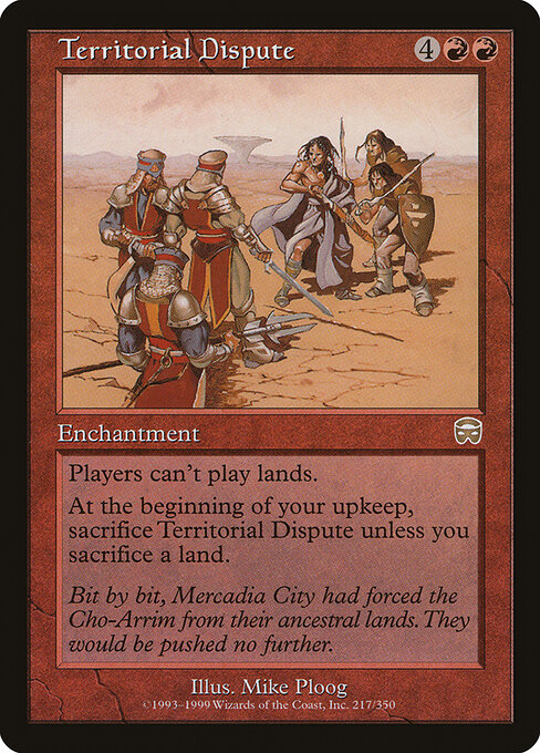 Territorial Dispute - Mercadian Masques Magic card
