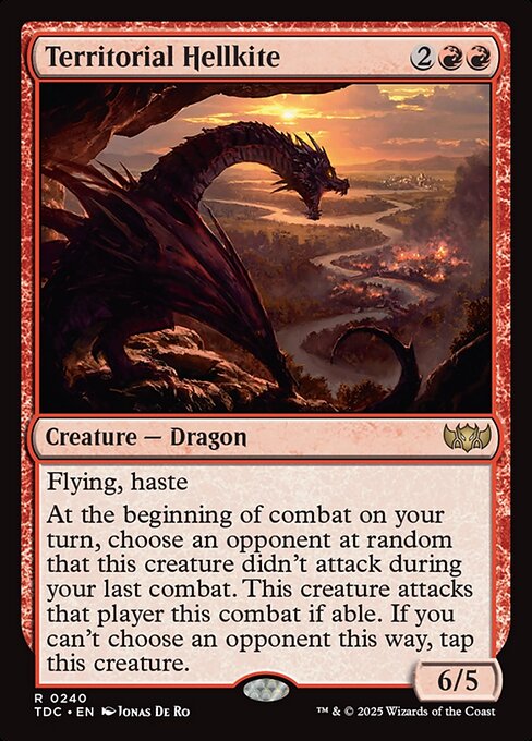 Territorial Hellkite - Tarkir: Dragonstorm Commander Magic card