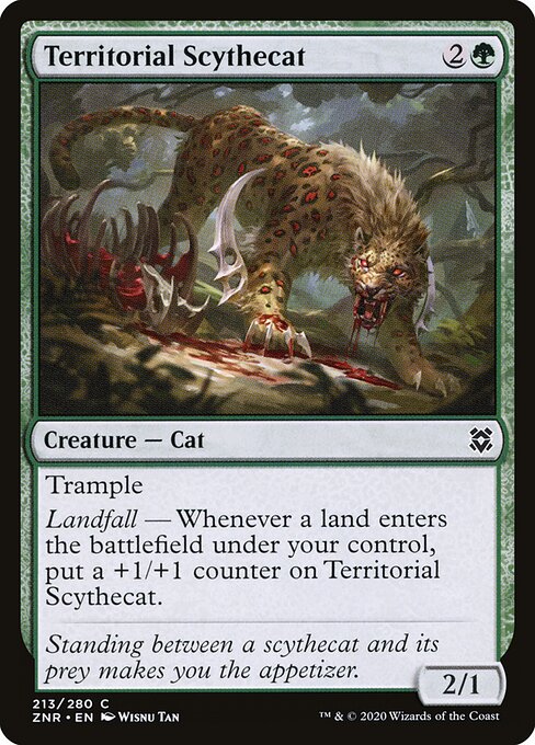 Territorial Scythecat - Zendikar Rising Magic card