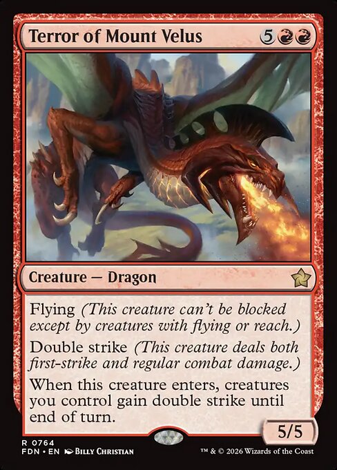 Terror of Mount Velus - Foundations Magic card