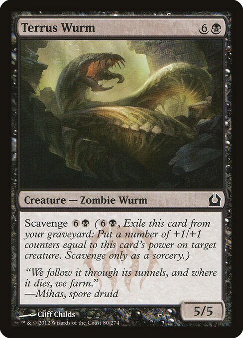 Terrus Wurm - Return to Ravnica Magic card