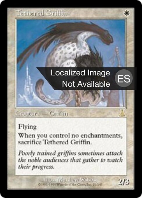 Tethered Griffin - Urza's Destiny (#21) - Illustrated by Matthew D. Wilson - Magic: The Gathering Card