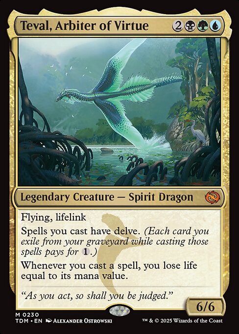Teval, Arbiter of Virtue - Tarkir: Dragonstorm Magic card