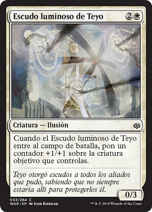 Luminiscudo di Teyo (Teyo's Lightshield) - War of the Spark (#33) - Illustrated by Igor Kieryluk - Magic: The Gathering Card