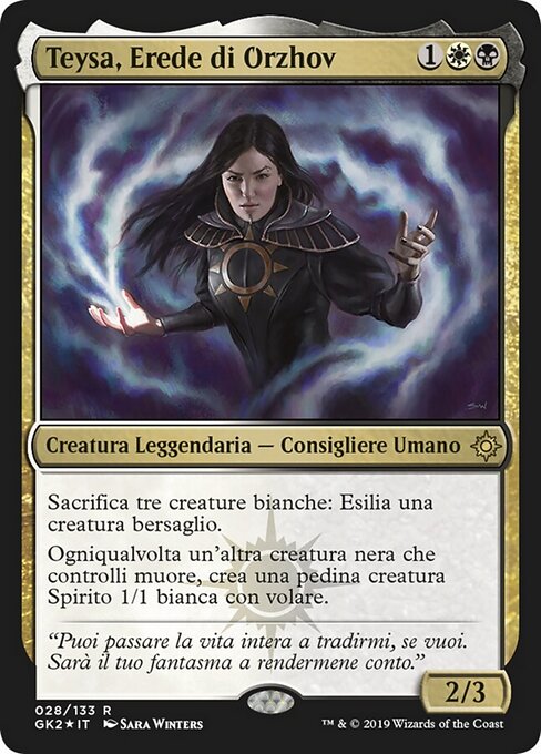 Teysa, Erede di Orzhov (Teysa, Orzhov Scion) - RNA Guild Kit (#28) - Illustrated by Sara Winters - Magic: The Gathering Card
