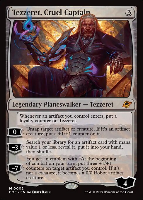 Tezzeret, Cruel Captain - Edge of Eternities Magic card