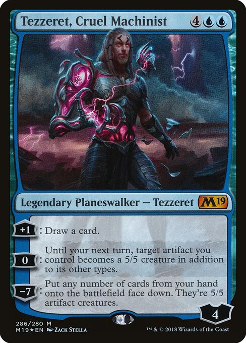 Tezzeret, Cruel Machinist - Core Set 2019 Magic card