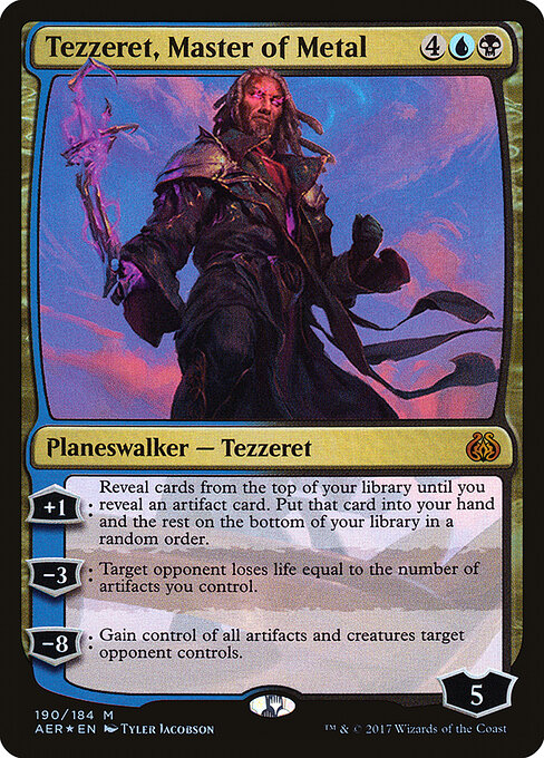 Tezzeret, Master of Metal - Aether Revolt Magic card
