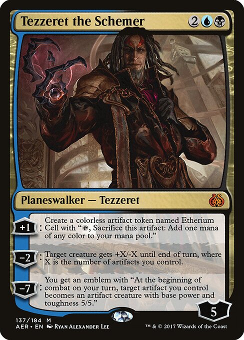 Tezzeret the Schemer - Aether Revolt Magic card