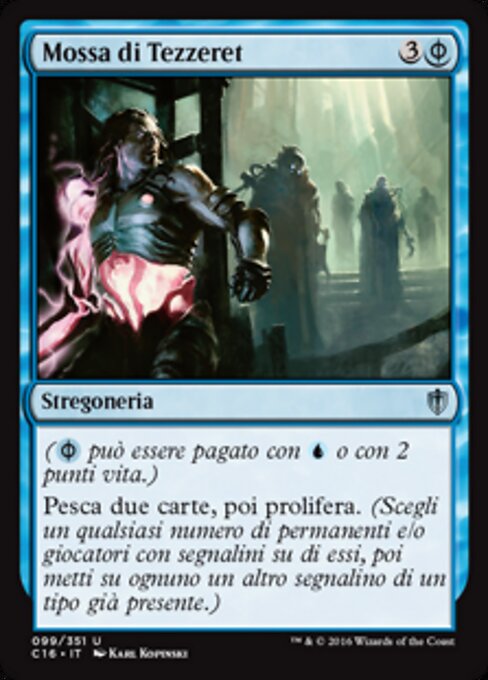 Mossa di Tezzeret (Tezzeret's Gambit) - Commander 2016 (#99) - Illustrated by Karl Kopinski - Magic: The Gathering Card