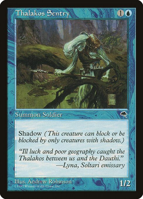 Thalakos Sentry - Tempest Magic card