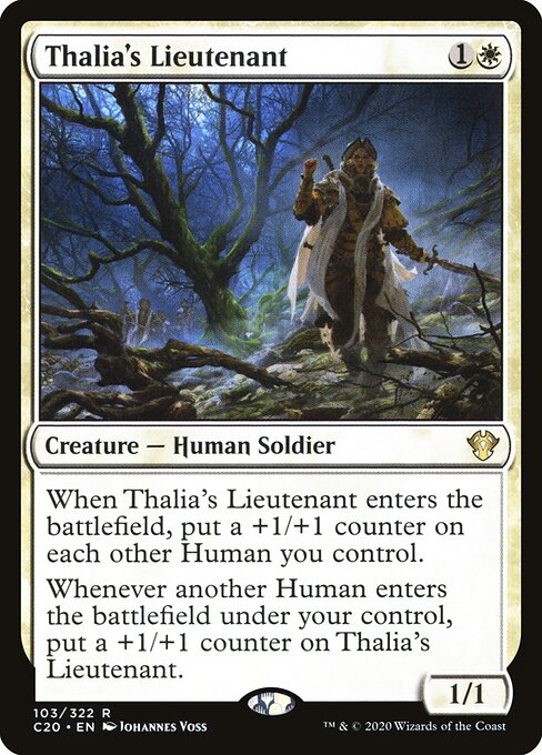 Thalia's Lieutenant - Commander 2020 Magic card