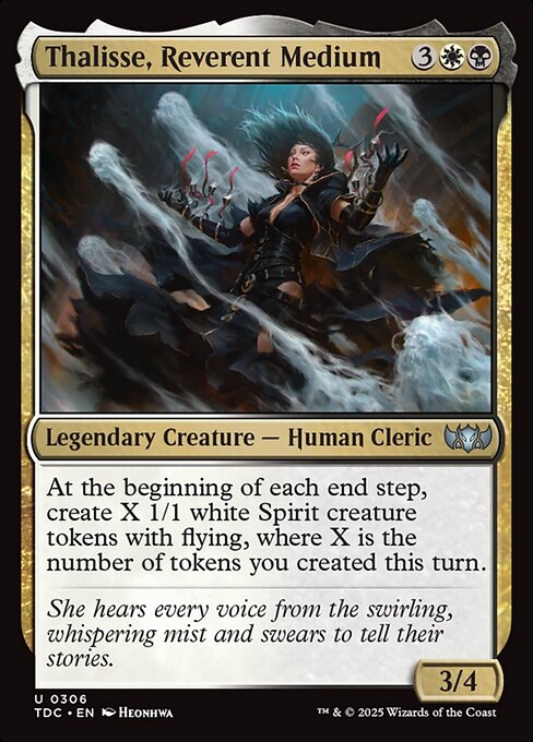 Thalisse, Reverent Medium - Tarkir: Dragonstorm Commander Magic card
