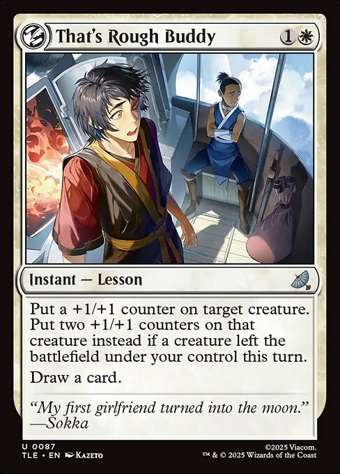 That's Rough Buddy - Avatar: The Last Airbender Eternal Magic card