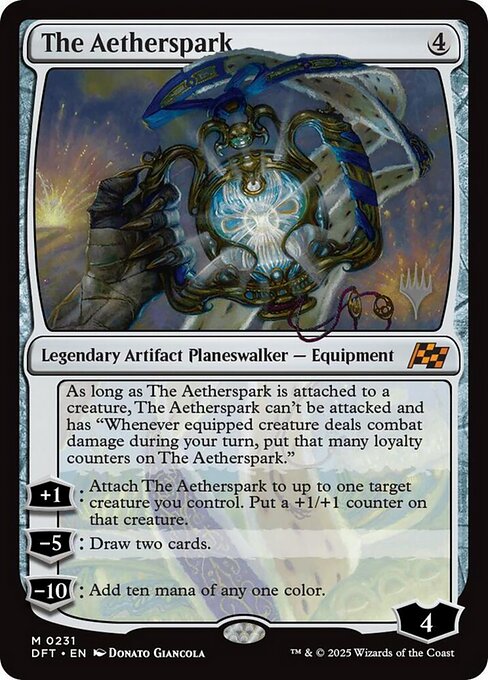 The Aetherspark - Aetherdrift (#231) - Illustrated by Donato Giancola - Magic: The Gathering Card
