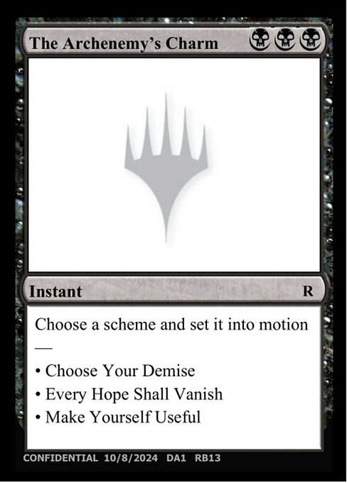 The Archenemy's Charm - Unknown Event (#RB13) - Magic: The Gathering Card