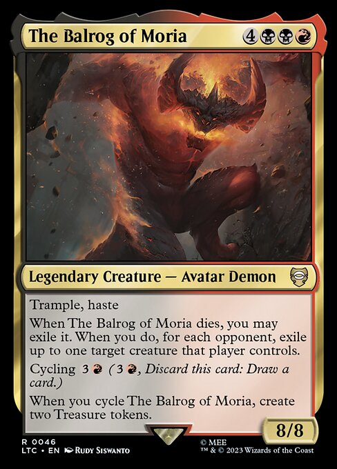 The Balrog of Moria - Tales of Middle-earth Commander Magic card