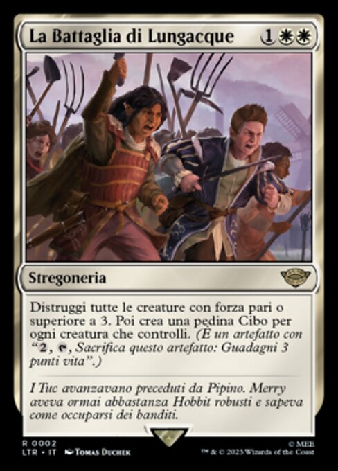水の辺村の合戦 (The Battle of Bywater) - The Lord of the Rings: Tales of Middle-earth (#2) - Illustrated by Tomas Duchek - Magic: The Gathering Card