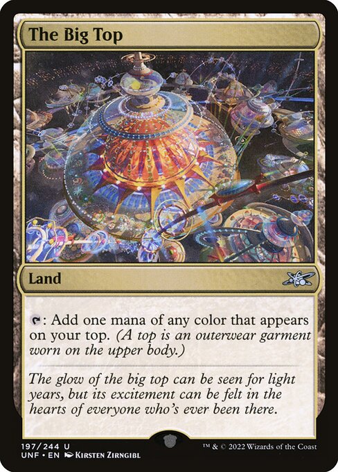The Big Top - Unfinity (#197) - Illustrated by Kirsten Zirngibl - Magic: The Gathering Card