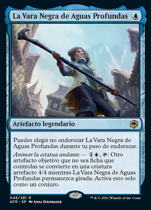 深水城黑杖 (The Blackstaff of Waterdeep) - Adventures in the Forgotten Realms (#48) - Illustrated by Anna Steinbauer - Magic: The Gathering Card