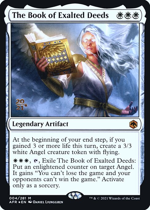 高貴なる行いの書 (The Book of Exalted Deeds) - Adventures in the Forgotten Realms (#359) - Illustrated by Daniel Ljunggren - Magic: The Gathering Card