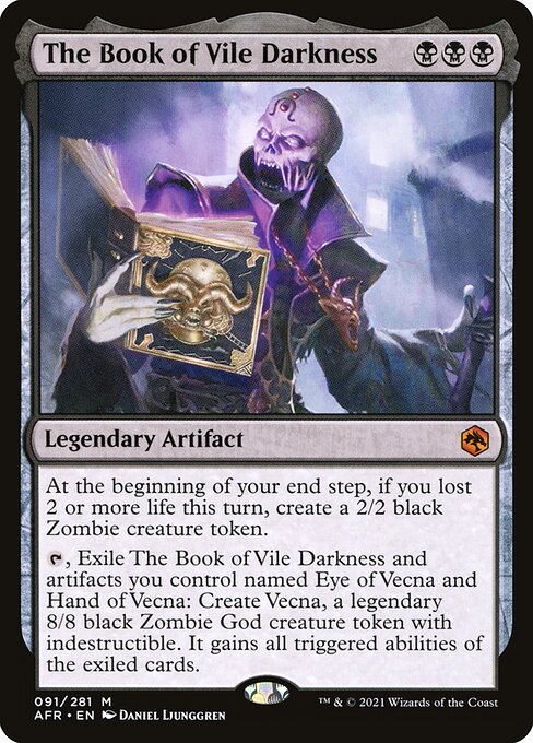 The Book of Vile Darkness - Adventures in the Forgotten Realms Magic card